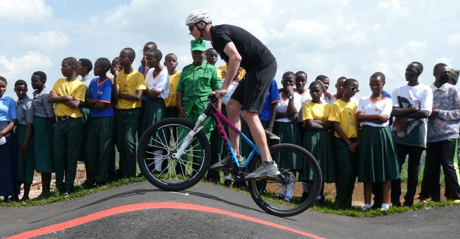 Chris Froome at the Field of Dreams