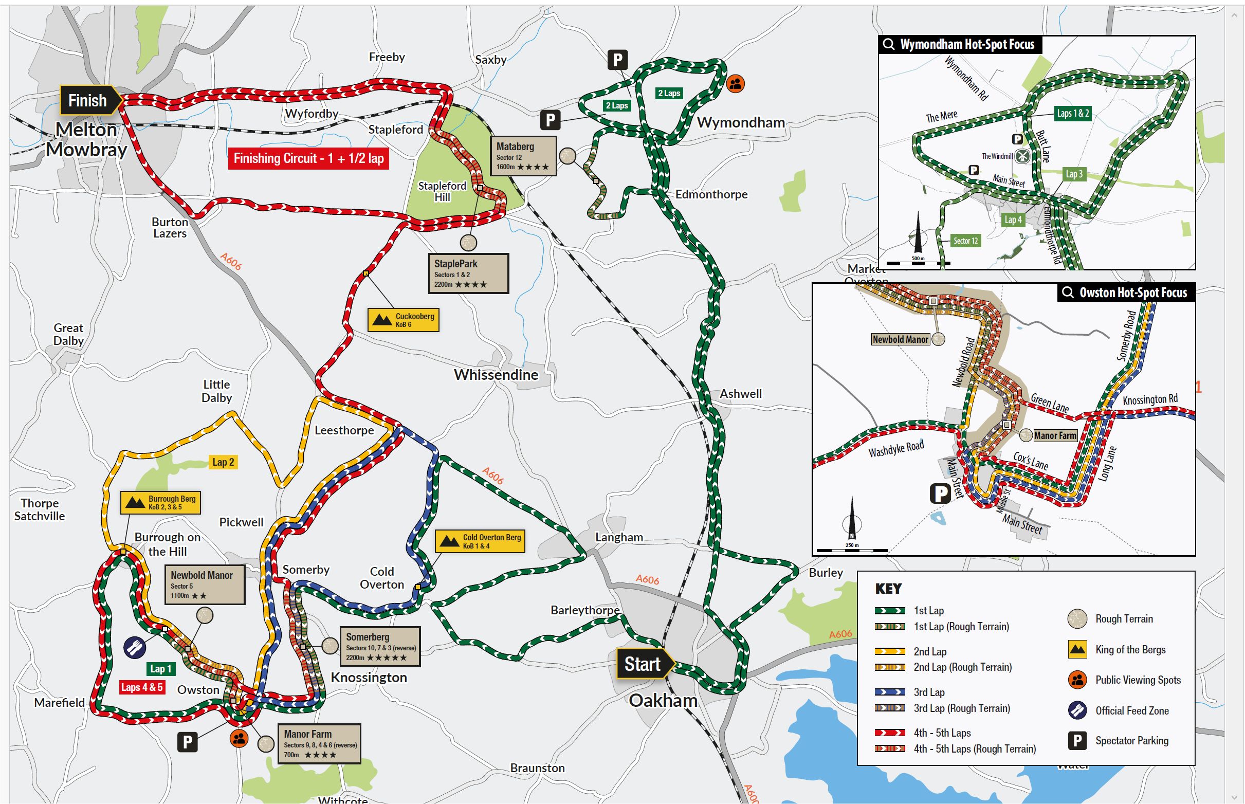 Rutland - Melton CiCLE Classic route map